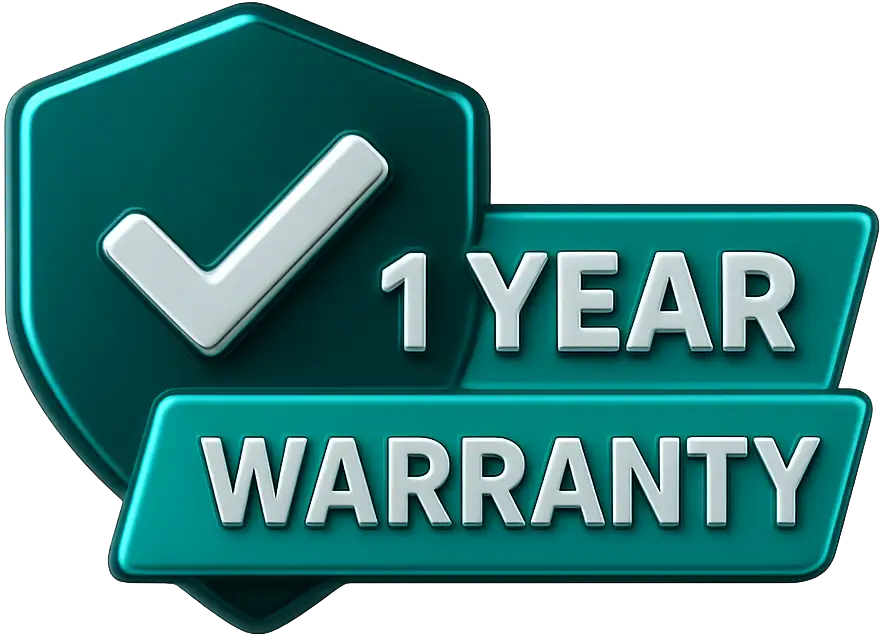 One Year Warranty Badge