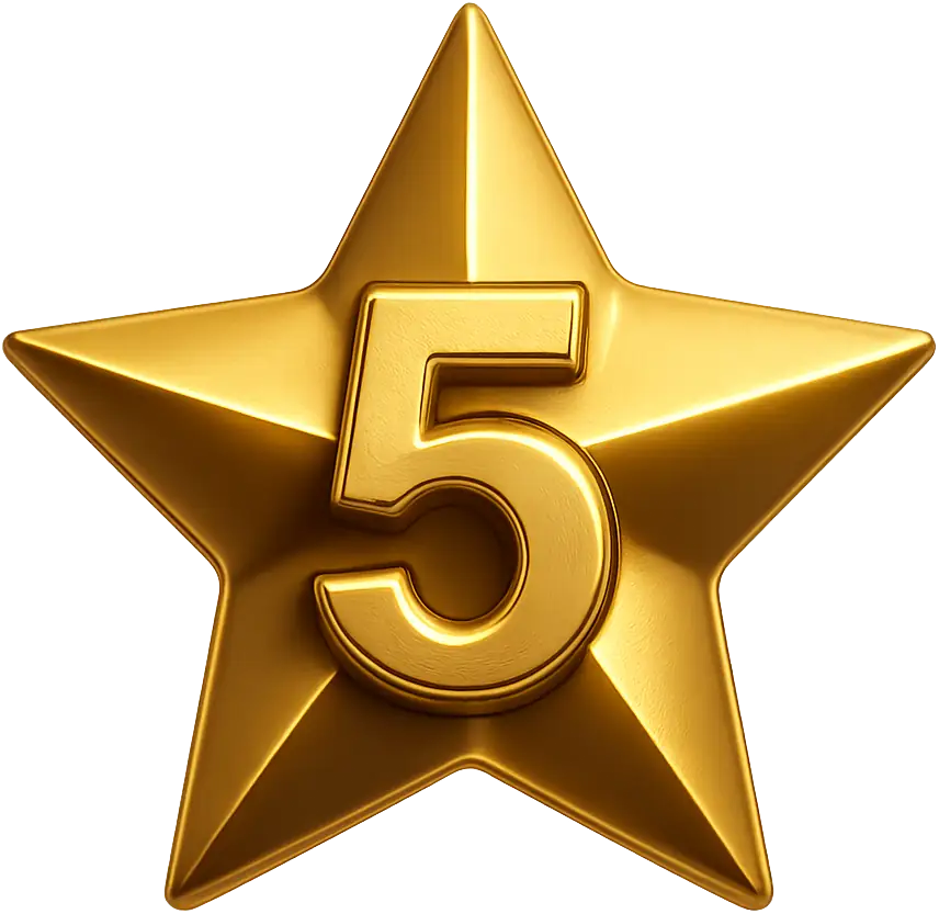 Five Star Rating Badge